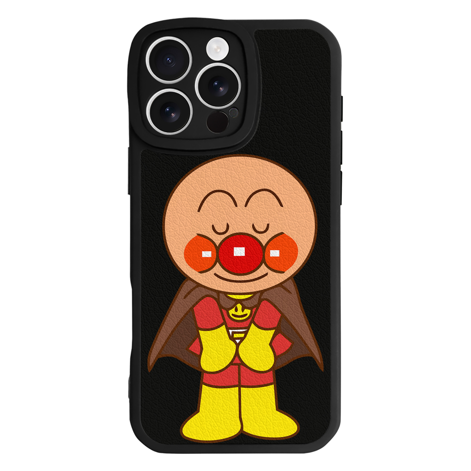 （画像用） アンパンマン Anpanman 【iPhone 16シリーズ対応】シリコンスマホケース（レザー調） 材質：シリコン